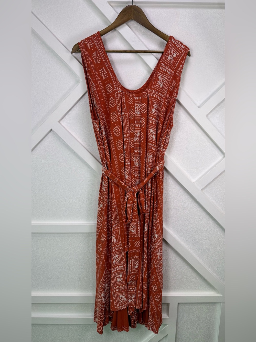 NWT Latched Mama Nursing Momper Oversized Romper Dress Burnt Orange 18-26 Plus